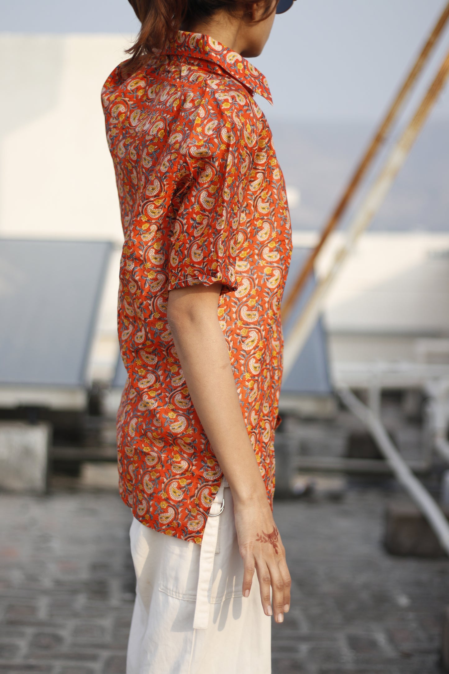 Paisley Unisex Cotton Shirt