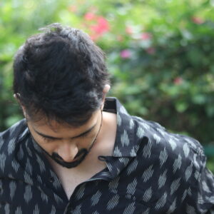 Unisex Black Pattern Shirt – Free Size