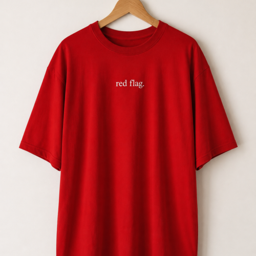 Red Flag Oversized T-shirt