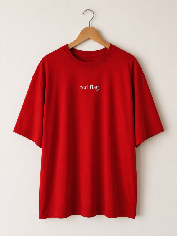 2 Red Flag Oversized T-shirt
